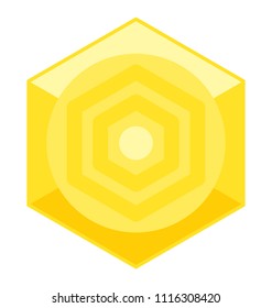 Illustration of the abstract honeycomb cell element