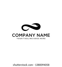 Illustration abstract of infinity sign that is made simple and unique logo design