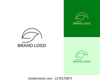 ILLUSTRATION ABSTRACT LEAF NATURE. ECO ELEMENT LOGO DESIGN VECTOR FOR YOUR BRAND, BUSINESS