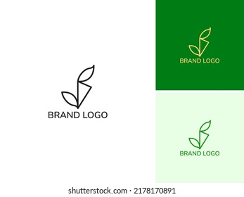 ILLUSTRATION ABSTRACT LEAF NATURE. ECO ELEMENT LOGO DESIGN VECTOR FOR YOUR BRAND, BUSINESS