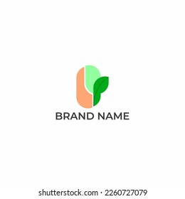 ILLUSTRATION ABSTRACT LEAF NATURE. ECO ELEMENT PASTEL COLOR LOGO ICON DESIGN VECTOR FOR YOUR BRAND, BUSINESS