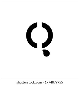 illustration of abstract letter Q logo