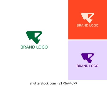 ILLUSTRATION ABSTRACT LETTER R LOGO SIMPLE MODERN DESIGN VECTOR