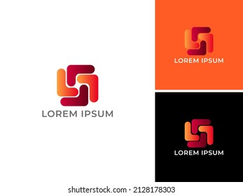 ILLUSTRATION ABSTRACT LETTER S CREATIVE LOGO DESIGN VECTOR ICON