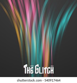 Illustration of Abstract Lightpainting Vector Background. Digital Caligraphy Light Streaks. Vector Neon Disco Light Waves Template