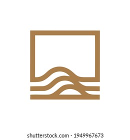 illustration abstract line geometry logo or icon. EPS 10