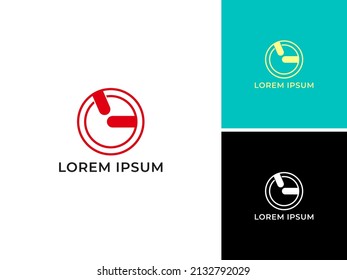 ILLUSTRATION ABSTRACT LOGO CIRCLE DESIGN VECTOR  