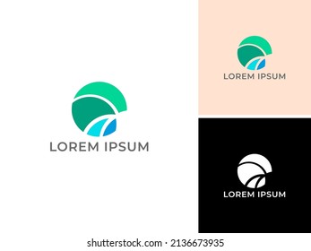 ILLUSTRATION ABSTRACT LOGO CIRCLE TECHNOLOGY DESIGN VECTOR  