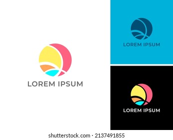 ILUSTRACIÓN ABSTRACTO VECTOR DE DISEÑO DE TECNOLOGÍA DE LOGOTIPO  