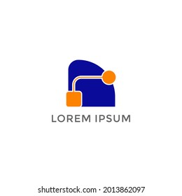 ILUSTRACIÓN ABSTRACTO LOGO SQUARE VECTOR DE DISEÑO RODEADO  