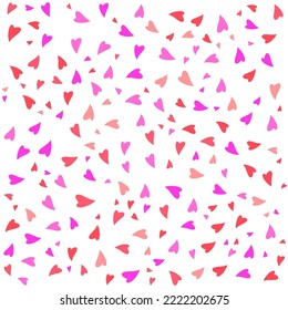 ILLUSTRATION ABSTRACT LOVE, HEART SEAMLESS PATTERN FLAT COLOR VECTOR