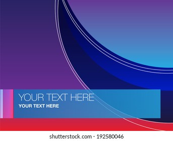 illustration in an abstract manner using curves, blurs, transparencies and overlays