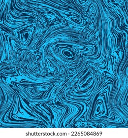 ILUSTRACIÓN ABSTRACTA TEXTURA MARBLADA COLOR AZUL. DISEÑO PSICODELICO. DISEÑO ÓPTICO DE VECTORES DE FONDO DE ILUSIÓN PARA IMPRESIÓN DE PAPEL, PAPEL DE PARED, DECORACIÓN