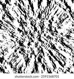 ILLUSTRATION ABSTRACT MESSY GRUNGE BLACK GRAINY TEXTURE ISOLATED ON WHITE BACKGROUND. DISTRESS DIRTY ROUGH MONOCHROME COLOR DESIGN VECTOR