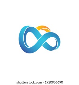 Illustration Abstract Modern Infinity Logo Design Stock Vector (Royalty ...