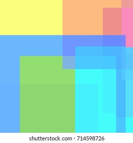 Illustration of abstract multicolored rectangles  and squares background. Minimalistic design for creative concept