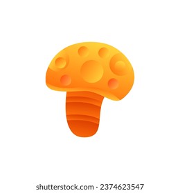 ILLUSTRATION ABSTRACT MUSHROOM GRADIENT ORANGE COLOR LOGO ICON MODERN DESIGN ELEMENT VECTOR