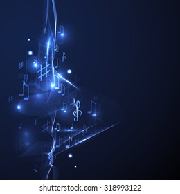 Illustration Abstract Music Background