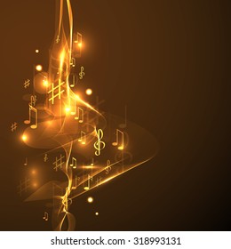 illustration abstract music background
