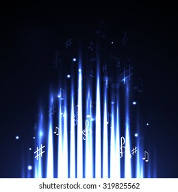 illustration abstract music background