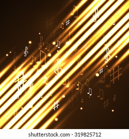 illustration abstract music background
