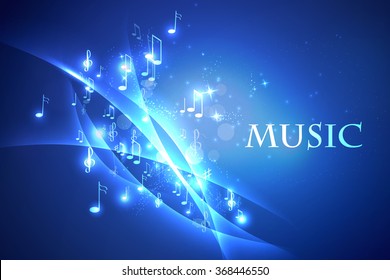 illustration abstract music background