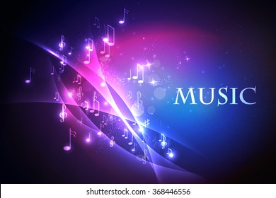 illustration abstract music background