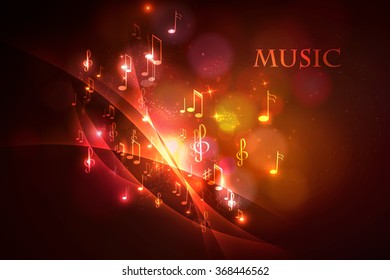 illustration abstract music background