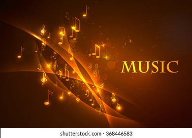 illustration abstract music background