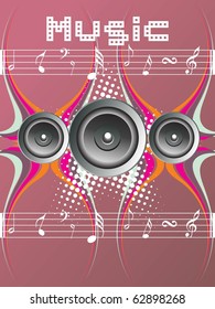 ilustración de fondo de concepto musical abstracto