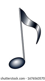 Illustration of the abstract musical note symbol