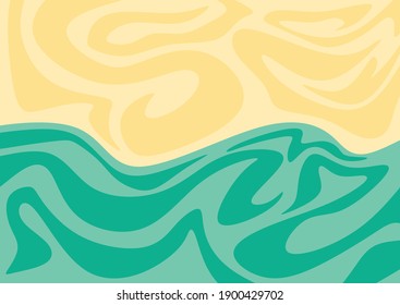Ilustración del fondo del tema de naturaleza abstracta