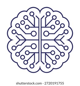Illustration of an abstract network diagram composed of hand drawn circles connected by straight and zigzag lines isolated on transparent background