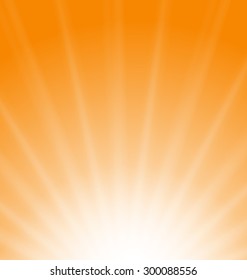 Illustration Abstract Orange Background Sun Rays Vibrant - vector