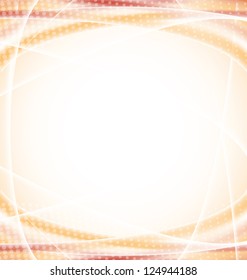 Illustration abstract orange design template - vector