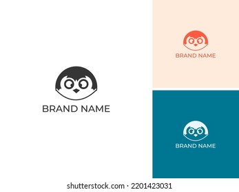 ILUSTRACIÓN ABSTRACTO OWL HEAD SIMPLE LOGO ICONO SIMPLE DISEÑO DE PLANTILLA BUENO PARA SU MARCA
