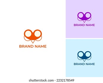 ILLUSTRATION ABSTRACT OWL HEAD SIMPLE LOGO ICON SIMPLE TEMPLATE DESIGN VECTOR GOOD FOR YOUR BRAND