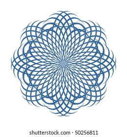 Illustration abstract pattern with optical effect - vector