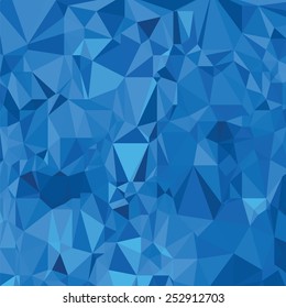 illustration  with abstract  polygonal blue  background