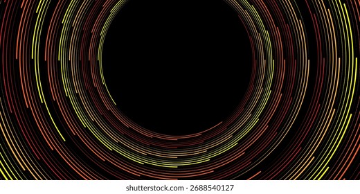 Illustration of abstract red concentric circles. eps 10