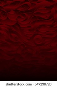 Illustration abstract red floral pattern