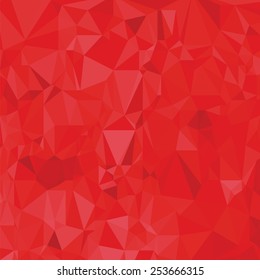 Illustration  with abstract red polygonal  background. Graphic Design Useful For Your Design. Vintage grunge background texture design on border.