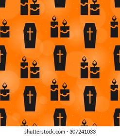 Illustration Abstract Seamless Texture for Halloween Party - Vector