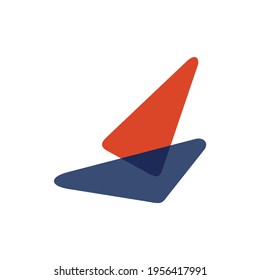 illustration abstract shape geometry logo or icon. EPS 10