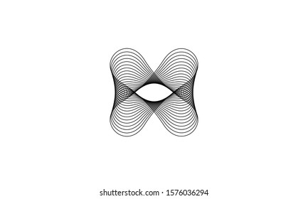 illustration from abstract shape symbol logo design concept