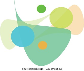 
illustration of abstract shapes in pastel colors