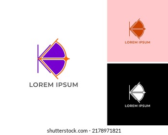 ILUSTRACIÓN ABSTRACTO VECTOR DE DISEÑO DE LOGOTIPO DE FLECHA SENCILLA