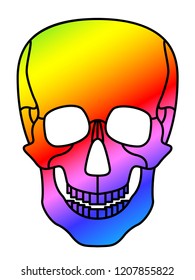 Illustration of the abstract skull design