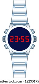 Illustration of the abstract smart wrist watch
