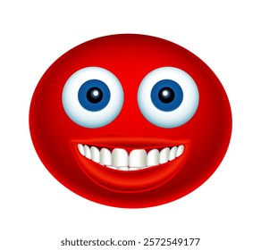 Illustration of an abstract smiling face